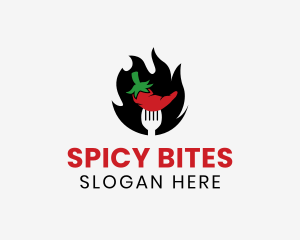 Fire Chili Pepper logo design