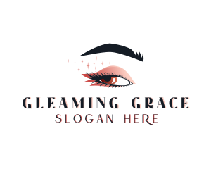 Sparkling Beauty Eyelashes logo design