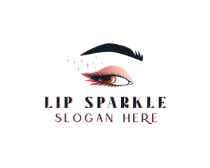 Sparkling Beauty Eyelashes logo design