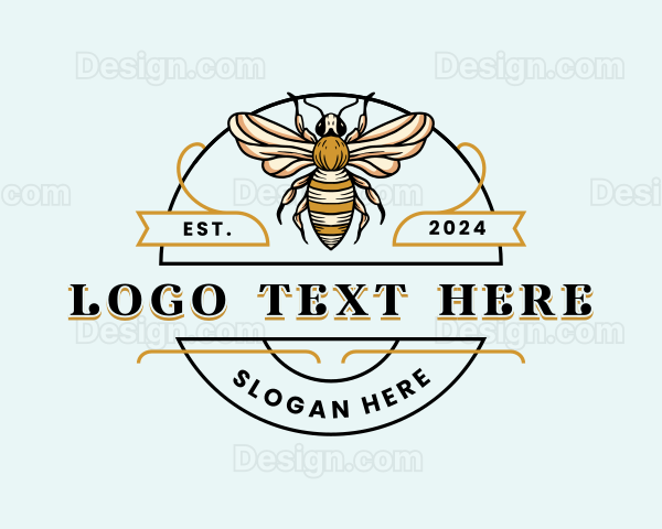 Bee Farm Insect Logo