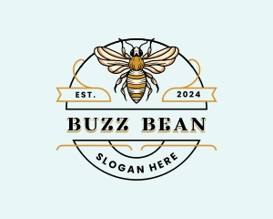 Bee Farm Insect logo design