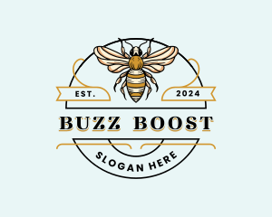 Bee Farm Insect logo design