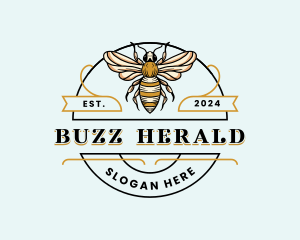 Bee Farm Insect logo design