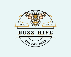 Bee Farm Insect logo design