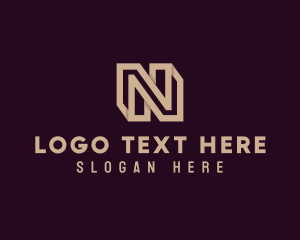 Firm Business Letter N logo design