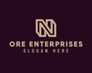 Firm Business Letter N logo design