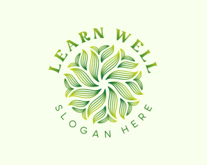 Herbal Wellness Leaves logo design