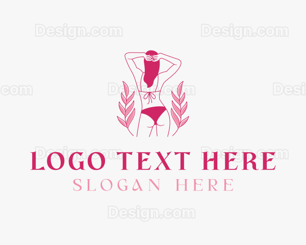 Bikini Fashion Swimwear Logo