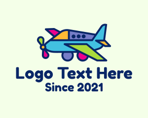 Colorful Toy Airplane logo