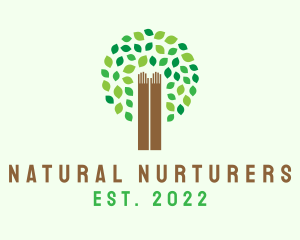 Nature Hand Foundation logo design