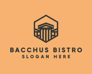 Greek House Column logo