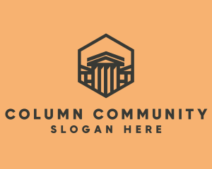 Greek House Column logo
