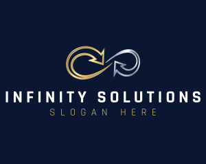 Arrow Infinity Luxury Trading logo design