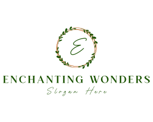 Leaf Wreath Garden logo design