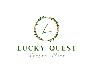 Leaf Wreath Garden logo design