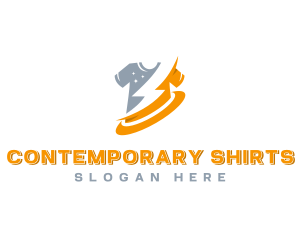 Lightning Shirt Laundromat logo design