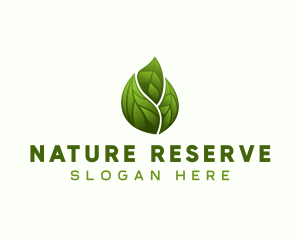 Nature Farm Leaf logo design