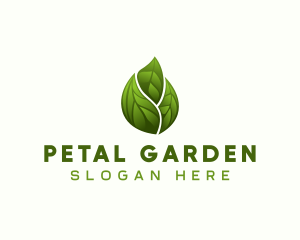 Nature Farm Leaf logo design