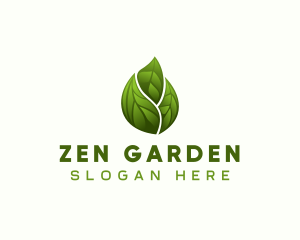 Nature Farm Leaf logo design