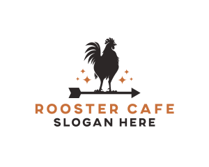 Rooster Chicken Arrow logo