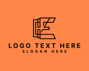 Geometric Company Firm Letter E Logo
