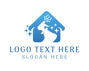Home Cleaning Spray Bottle logo