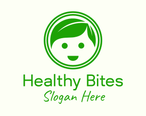 Healthy Boy Leaf logo design