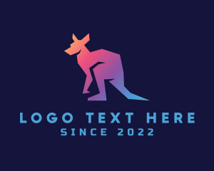 Gradient Wild Kangaroo logo