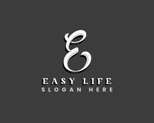 Elegant Cursive Typography logo design