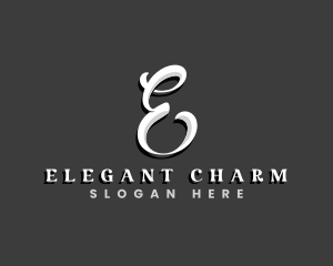 Elegant Cursive Typography logo design