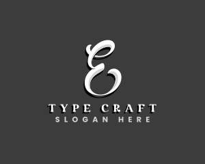 Elegant Cursive Typography logo