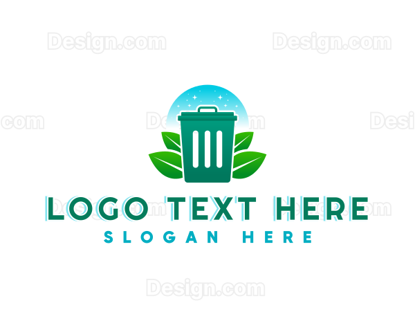 Trash Bin Sanitation Logo