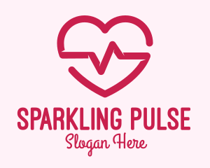 Heart Pulse Rate logo design