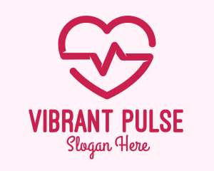 Heart Pulse Rate logo design