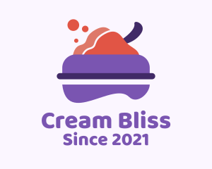 Ice Cream Bowl Dessert  logo design