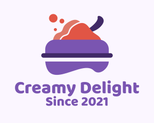 Ice Cream Bowl Dessert  logo