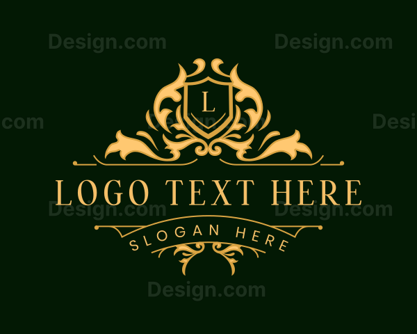 Luxury Floral Crest Logo