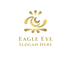 Abstract Gold Eye logo design