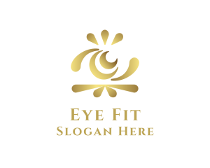 Abstract Gold Eye logo design