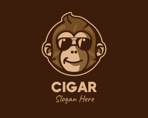 Cool Monkey Shades logo design