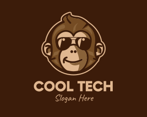 Cool Monkey Shades logo design