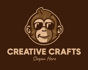 Cool Monkey Shades logo design