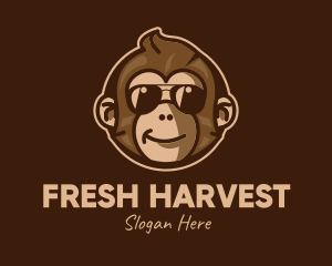 Cool Monkey Shades logo design