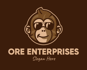 Cool Monkey Shades logo design