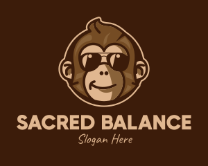 Cool Monkey Shades logo design