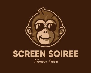 Cool Monkey Shades logo design