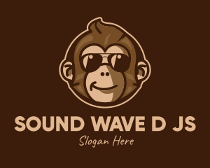 Cool Monkey Shades logo design