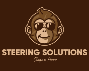 Cool Monkey Shades logo design