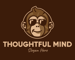 Cool Monkey Shades logo design