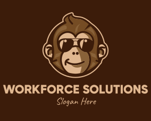 Cool Monkey Shades logo design